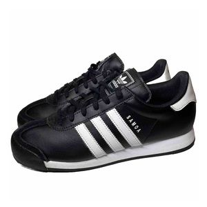 Adidas Samoa Big Kids Shoes Boy’s/Men’s 6.5 Black/White Logo Sneakers - G20687